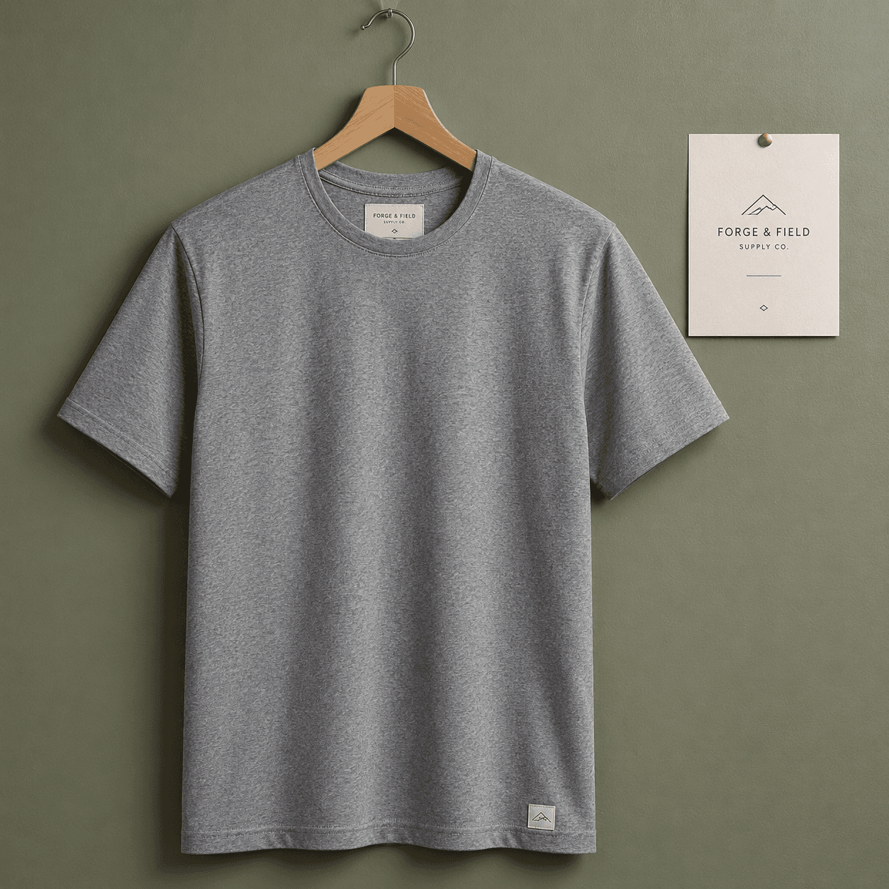 Heather Crew Tee